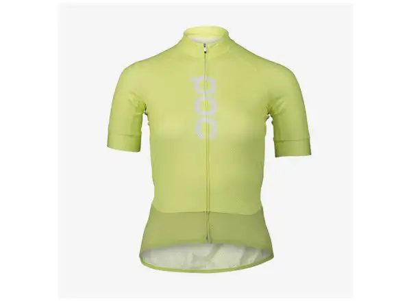 POC Essential Road Logo Jersey damski strój krótki rękaw Lemon Calcite