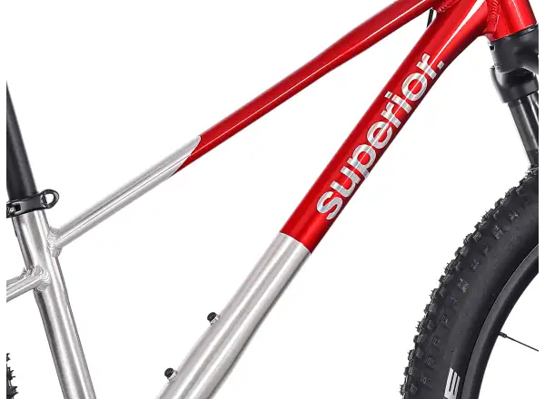 Superior TEAM 24 rower dziecięcy Gloss Brushed Alu / Red