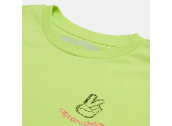 Troy Lee Designs Peace Out męska koszulka z długim rękawem Glo Yellow