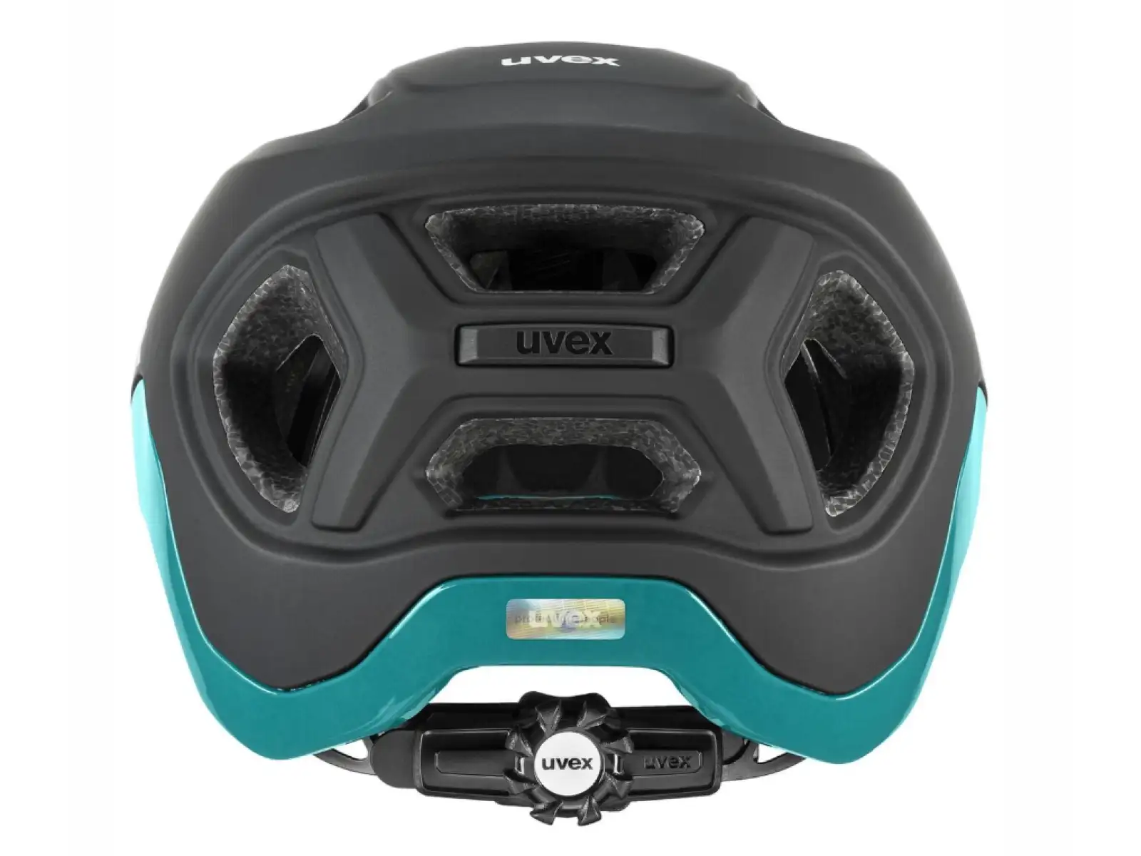 Uvex React MTB kask Black/Teal Matt