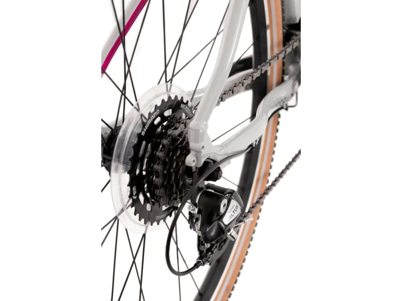 Rock Machine CrossRide 100 Lady gloss light grey/dark grey rower trekkingowy