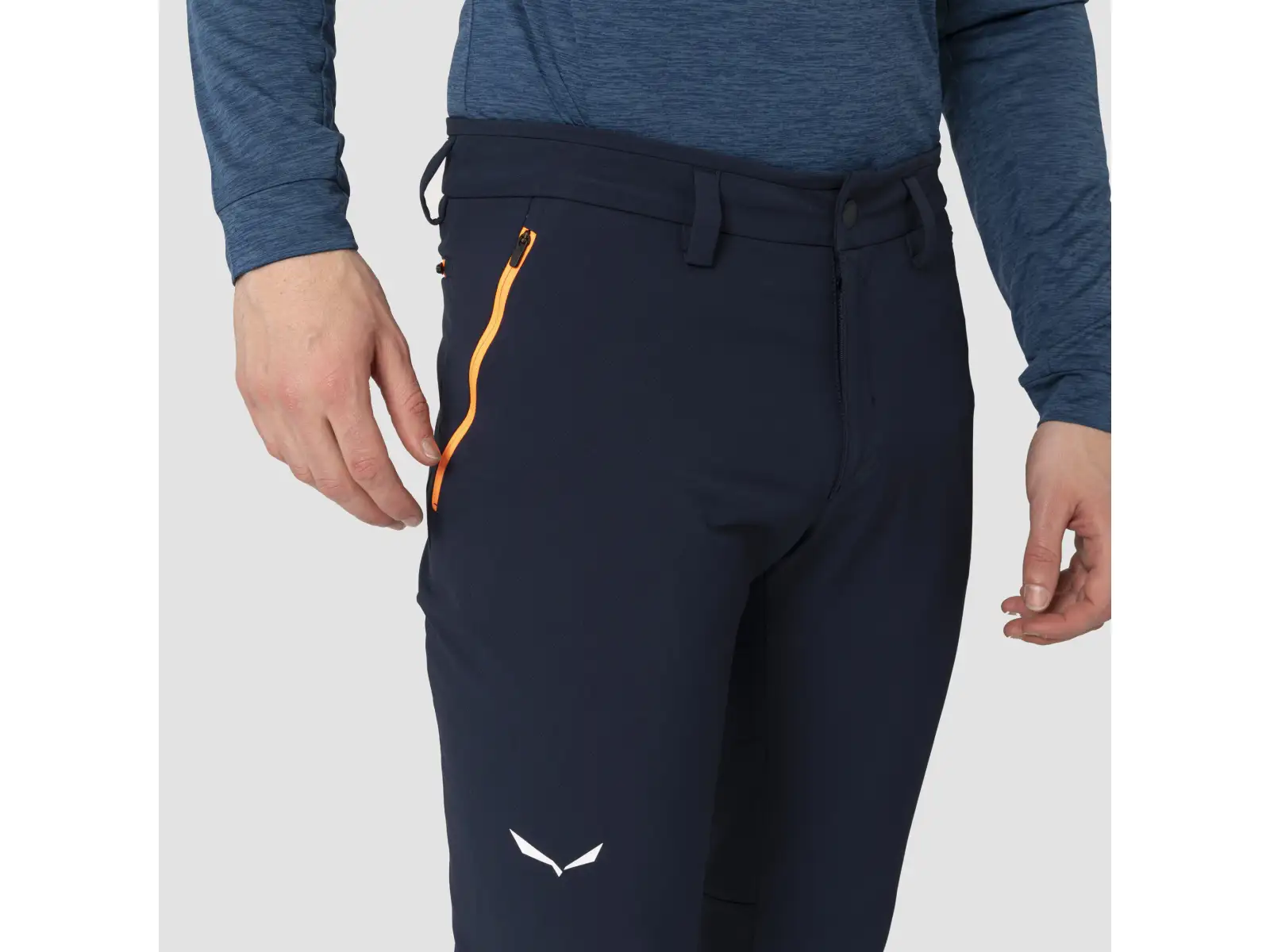 Salewa Puez Dolomitic 2 Durastretch Regular męskie spodnie Navy Blazer