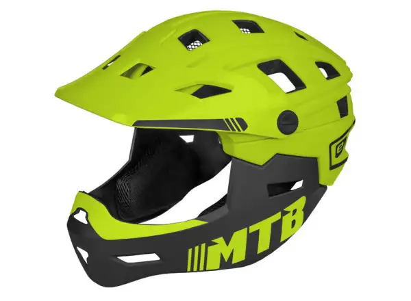 Etape Scudo kask dziecięcy limonkowy/czarny matowy