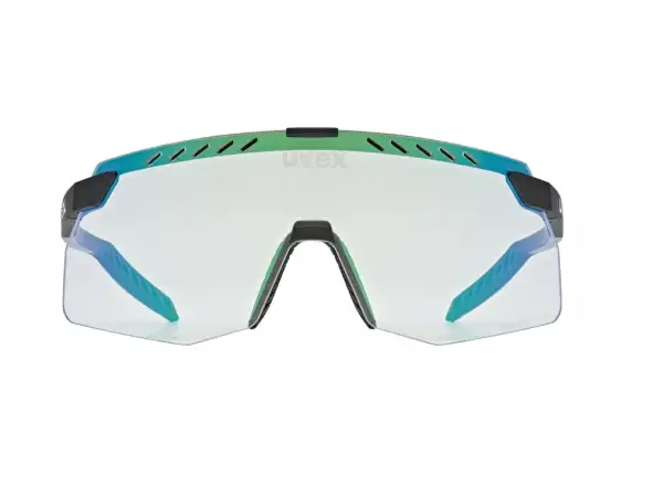 Uvex Pace Stage Variomatic Small okulary Black Matt/Mirror Green