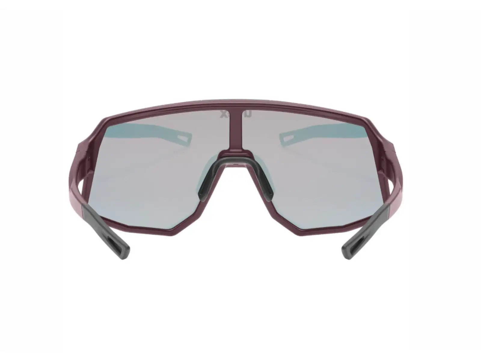 Uvex Sequenze CV okulary rowerowe Burgundy matt/Mirror Red