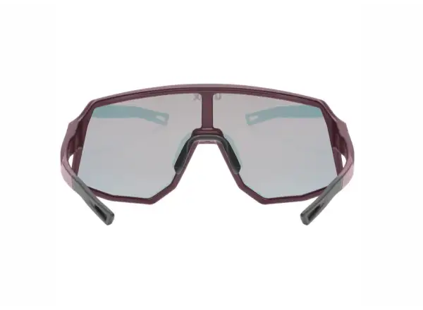 Uvex Sequenze CV okulary rowerowe Burgundy matt/Mirror Red
