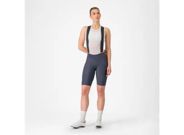 Castelli Prima 2 DT damskie spodenki z szelkami Twilight Blue/Hibiscus