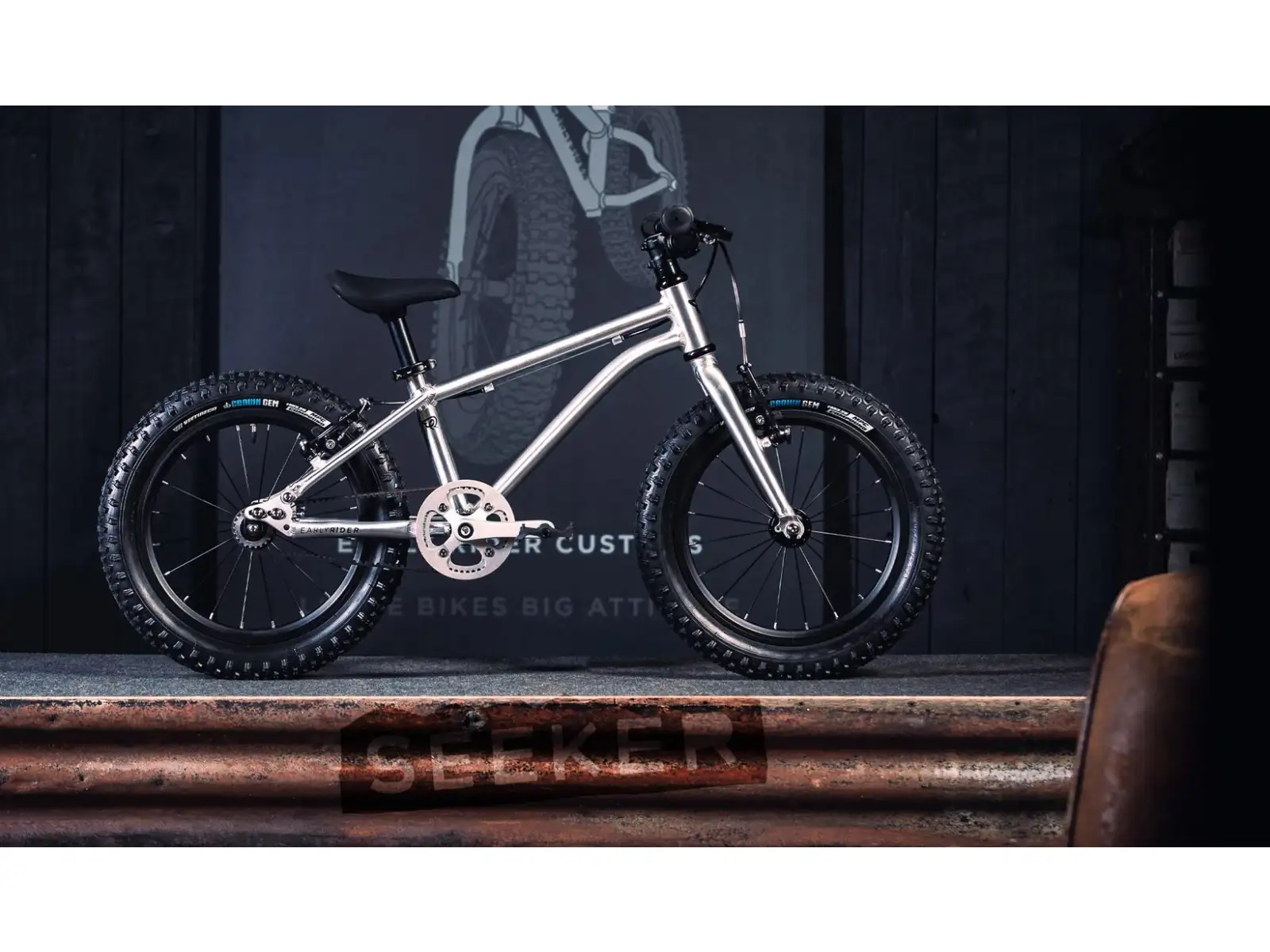 Early Rider Seeker 16 rower dziecięcy Brushed Aluminium
