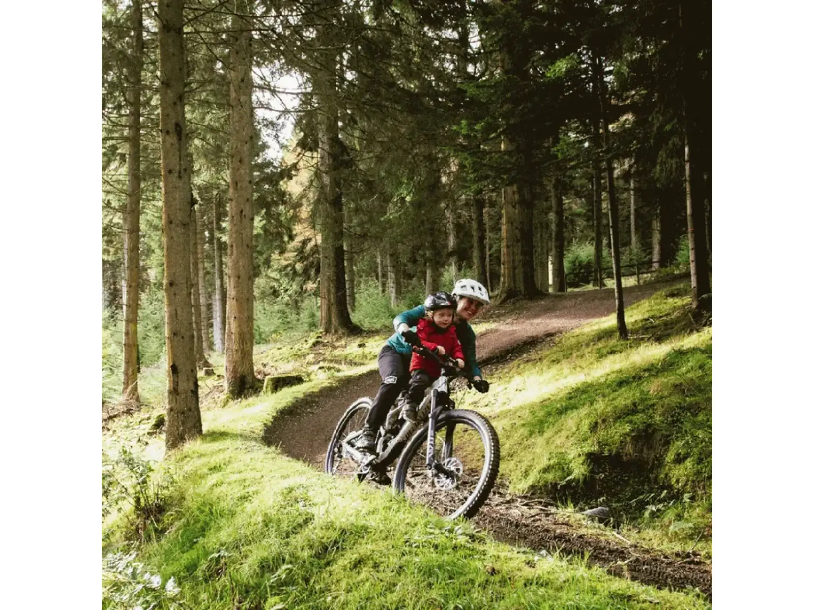 Kids Ride Shotgun MTB siodełko i kierownica na ramę czarna