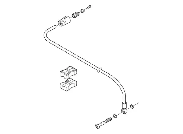 Shimano SM-BH90-SBM przewód hamulcowy 1700 mm tylny