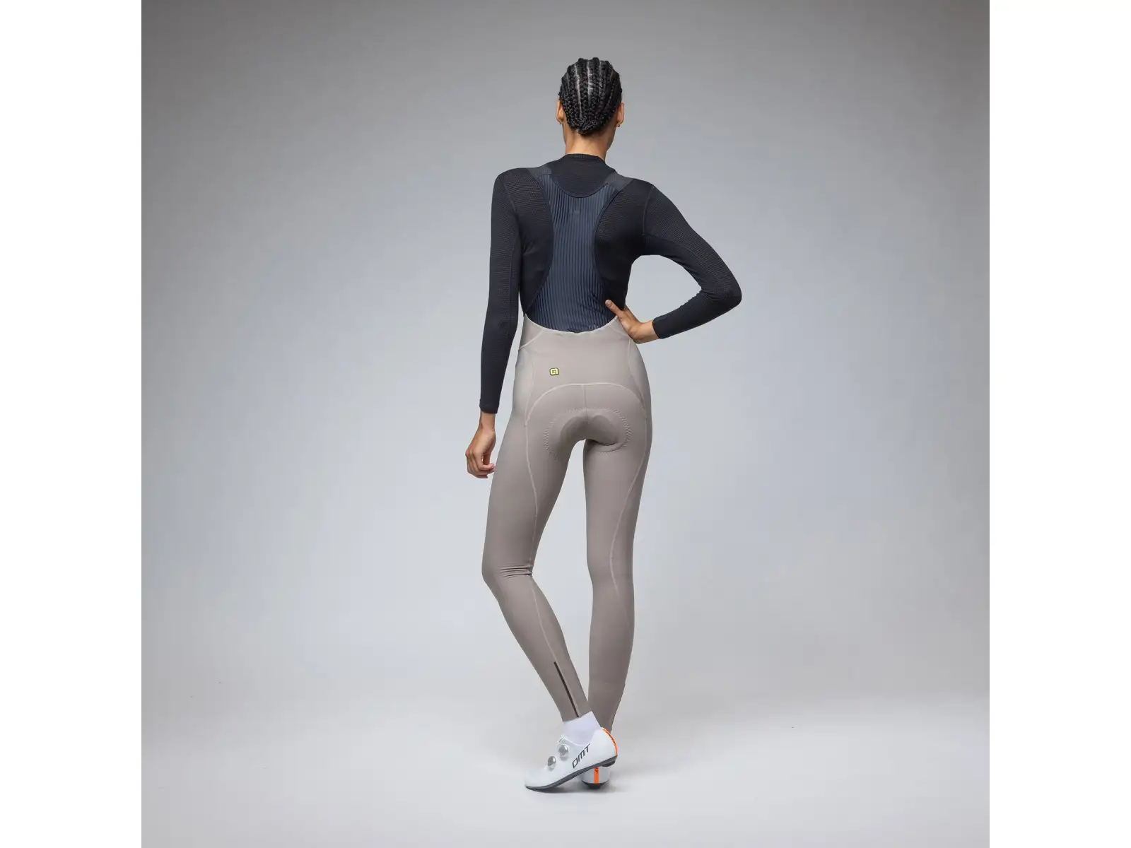 Alé Pragma Winter damskie zimowe spodnie rowerowe Rope Grey