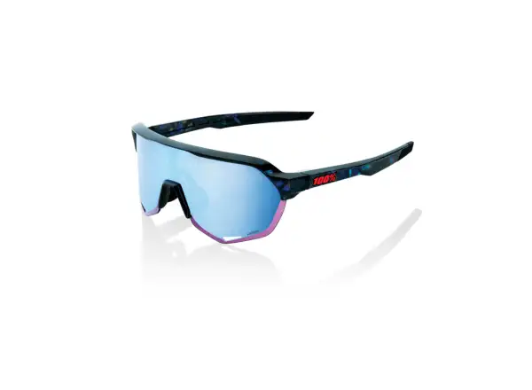 100% S2 HiPER okulary rowerowe Black Holographic/Blue Multilayer Mirror Lens
