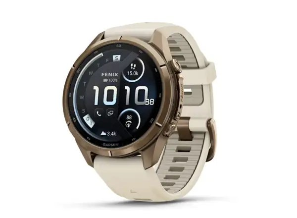 Garmin Fénix 9 Pro inReach 43 mm smartwatch Autumn Gold Titanium Cream/French Gray