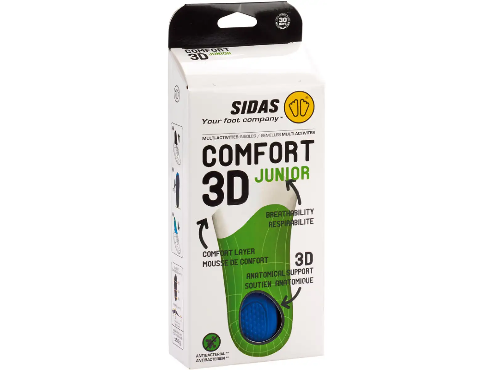 Sidas Comfort 3D Junior wkładki do butów 1 para