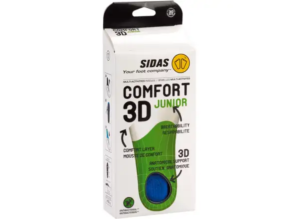 Sidas Comfort 3D Junior wkładki do butów 1 para