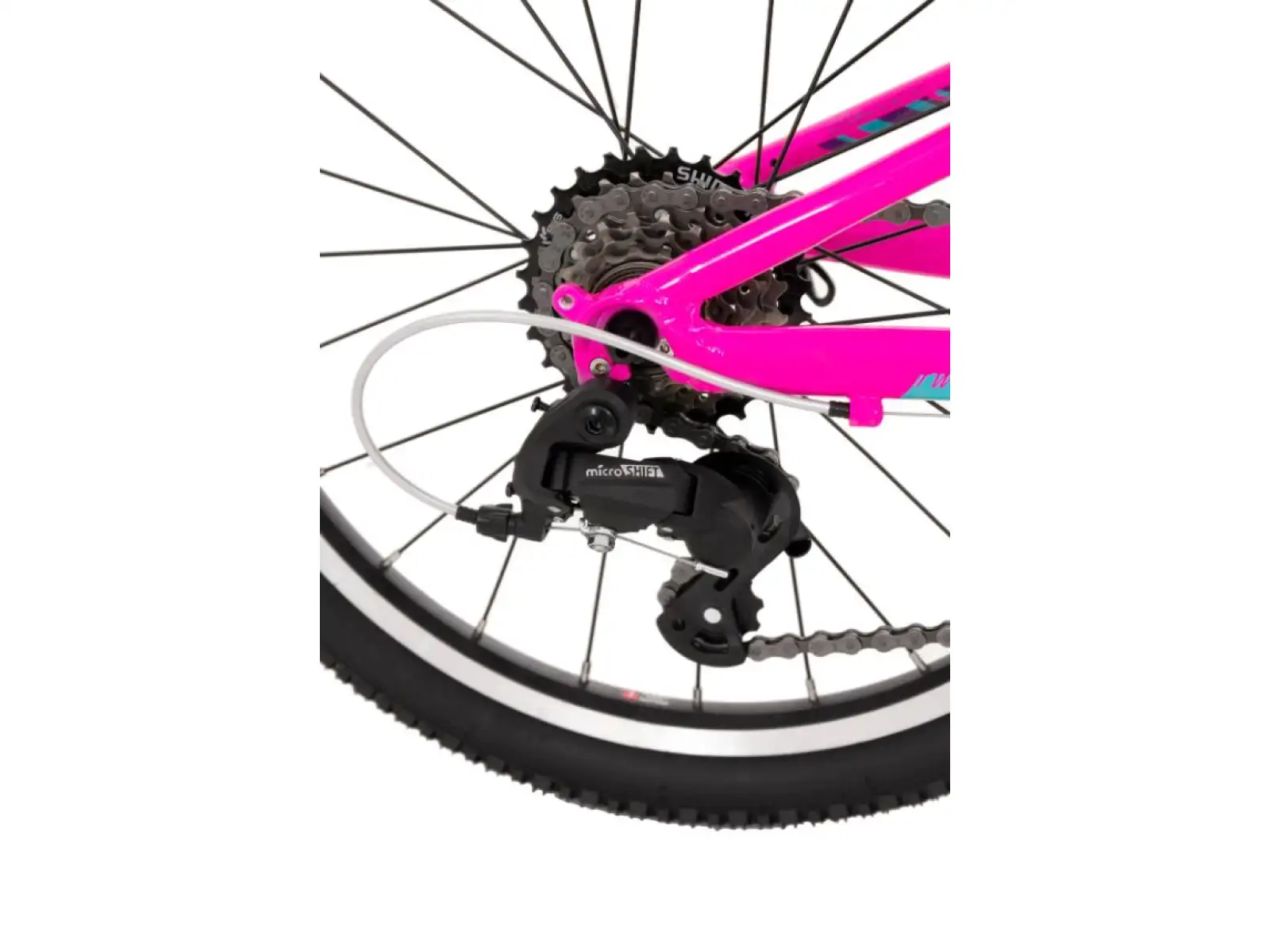 Rock Machine Catherine 20 rower dziecięcy Gloss Neon Pink/Violet/Neon Cyan