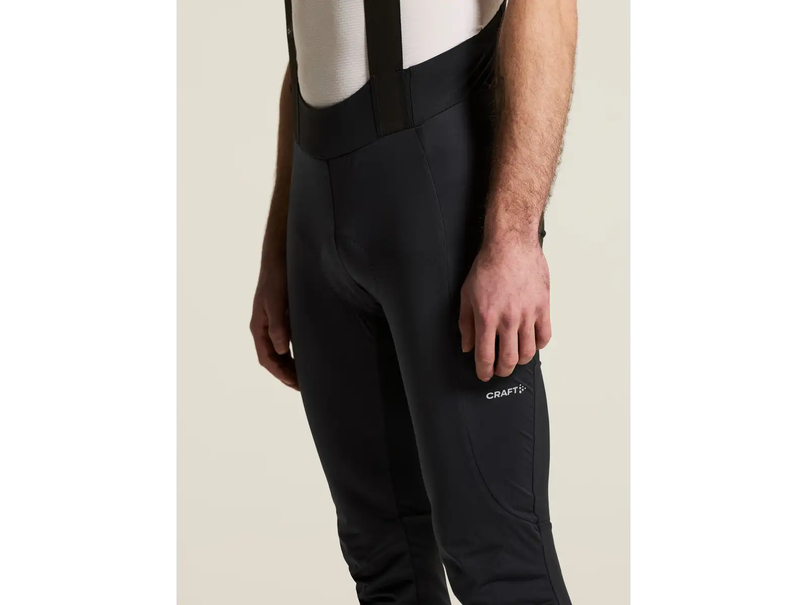 Craft Bike SubZ Wind Bib C3 męskie spodnie na szelkach z wkładką czarna