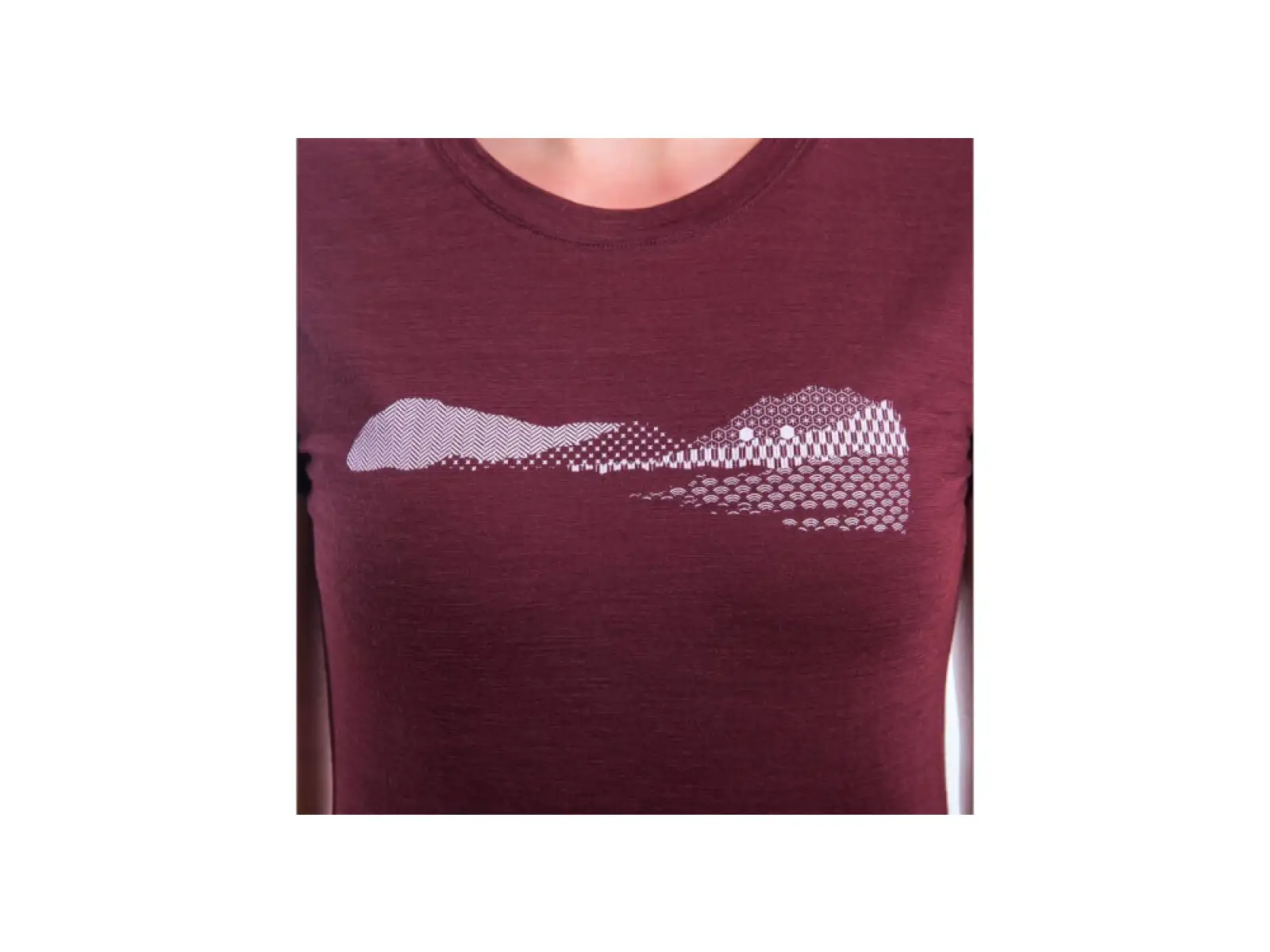 Sensor Merino Air PT Hills damska koszulka z krótkim rękawem Port Red