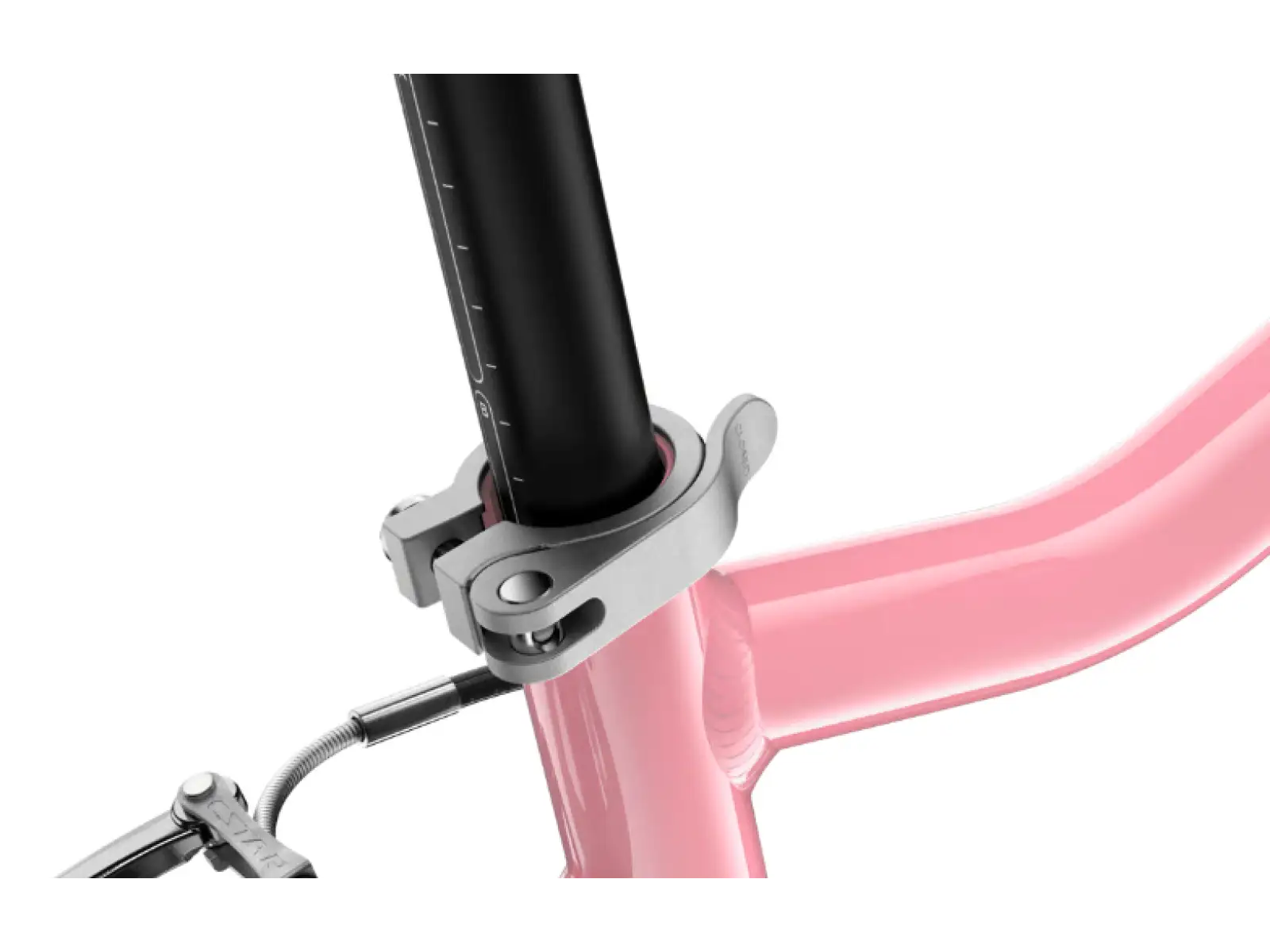 Woom Go 3 Automagic rower dziecięcy 16" Powder Pink