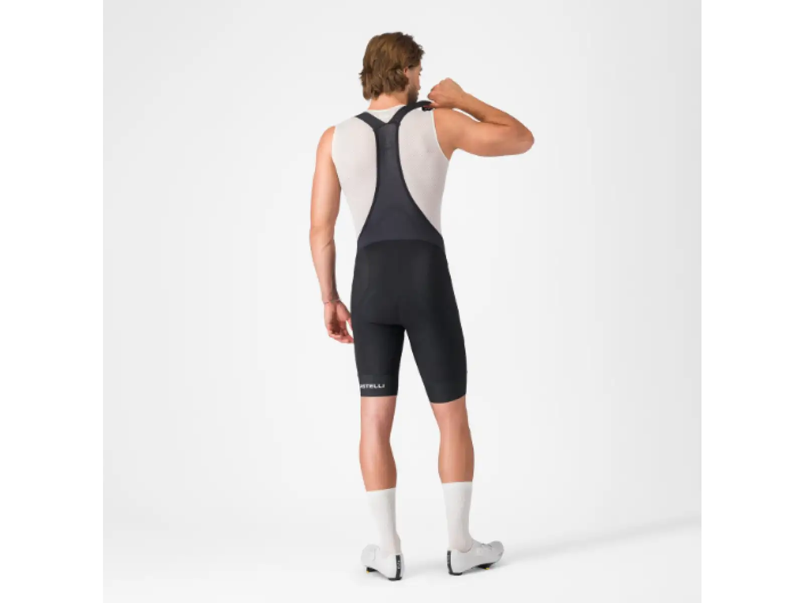 Castelli Endurance 4 męskie spodenki z wkładką i szelkami Black