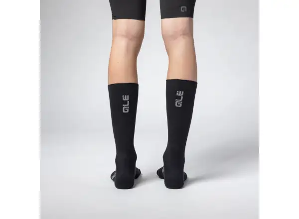 ALÉ Thermo 2.0 zimowe skarpety rowerowe Black