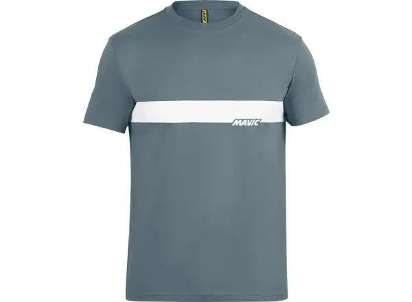 Mavic Corporate Stripe męska koszulka krótki rękaw Orion Blue/Off White