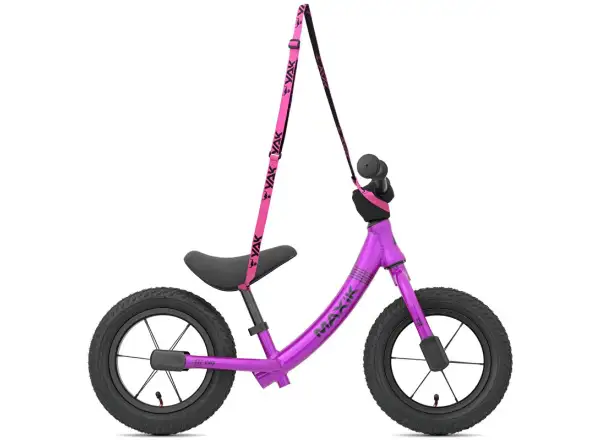 MAXÍK Evo Lite dziecięcy rowerek biegowy magenta/fioletowa + pasek YAK