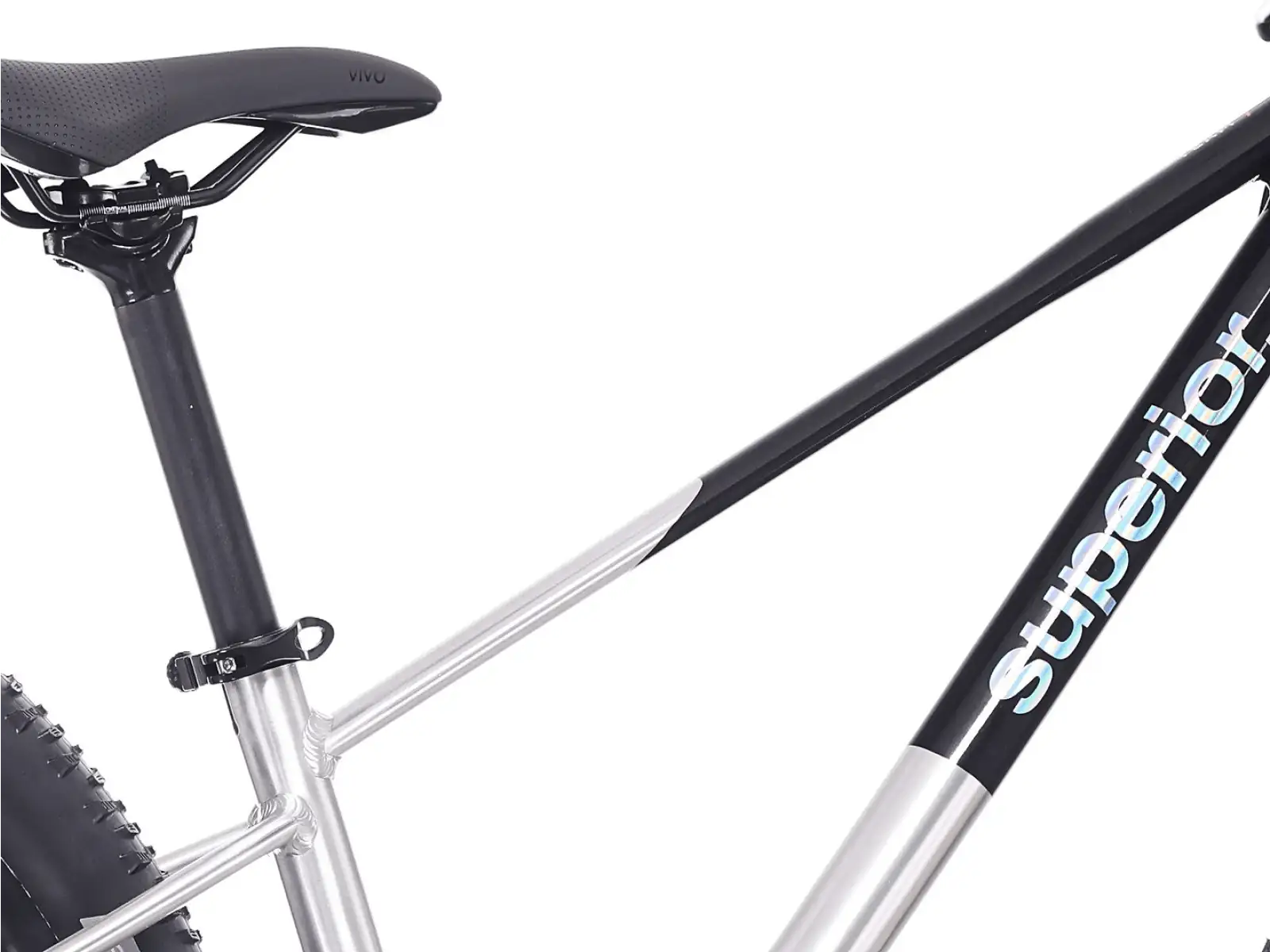 Superior TEAM 27.3 rower dziecięcy Gloss Brushed Alu / Rainbow Black