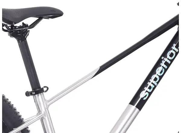 Superior TEAM 27.3 rower dziecięcy Gloss Brushed Alu / Rainbow Black