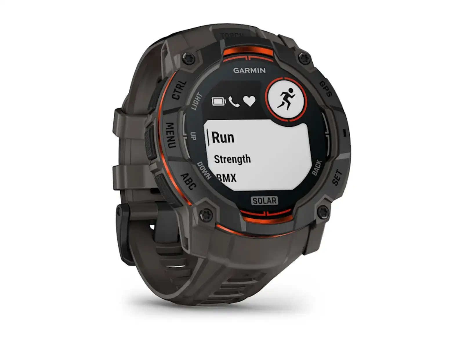 Garmin Instinct 3 Solar 50 mm inteligentny zegarek Black/Charcoal pasek