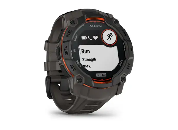 Garmin Instinct 3 Solar 50 mm inteligentny zegarek Black/Charcoal pasek