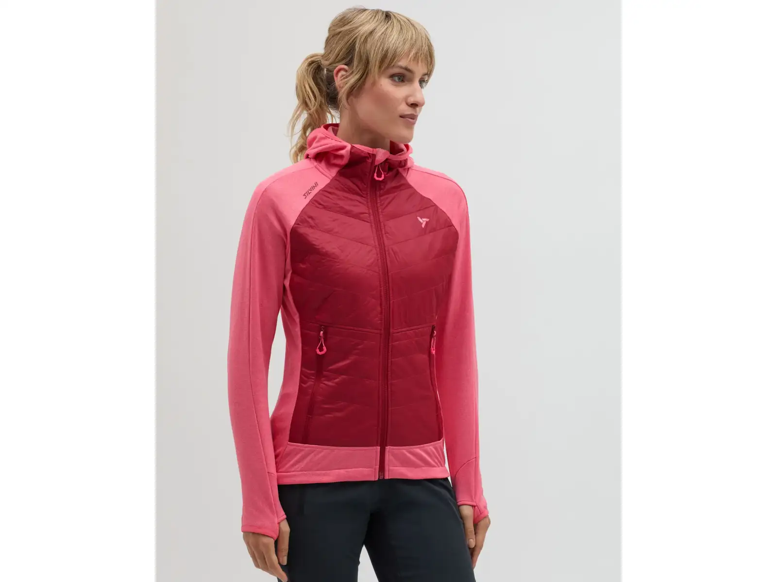 Silvini Divera damska ocieplana bluza Punch/Merlot