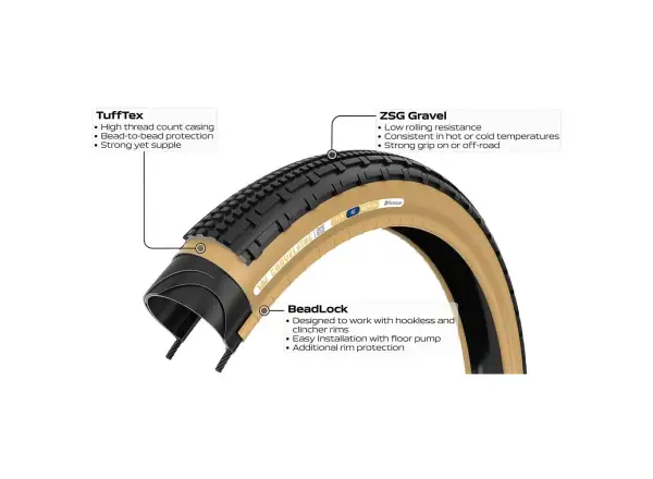 Panaracer GravelKing SK opona 700x50 czarna