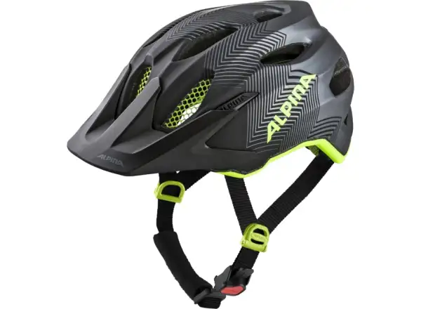Alpina Carapax Jr. kask dziecięcy black/neon/yellow