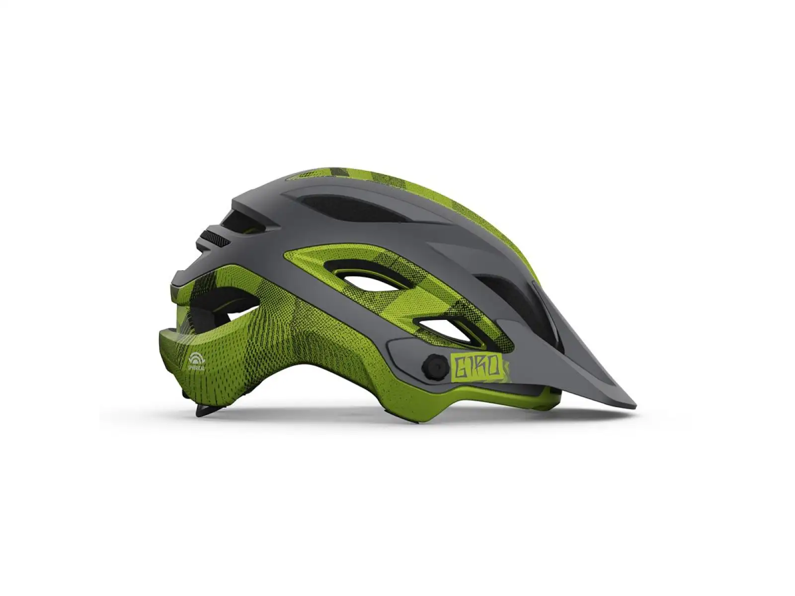 Giro Merit Spherical kask Mat Metalic Black/Lime