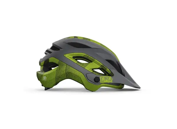 Giro Merit Spherical kask Mat Metalic Black/Lime