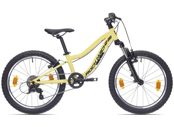 Rock Machine Storm 20 VB rower dziecięcy Sulfur Yellow
