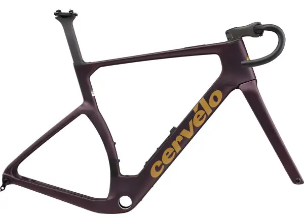 Cervélo Aspero-5 gravel zestaw ramowy Black Currant