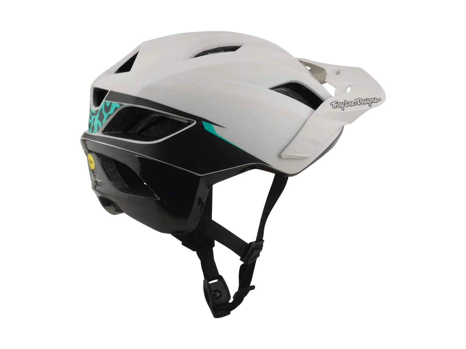 Troy Lee Designs Flowline SE MIPS kask Stacks Pumice/Real Teal