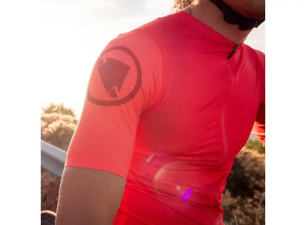 Endura Pro SL Race męska koszulka rowerowa krótki rękaw Pomegranate