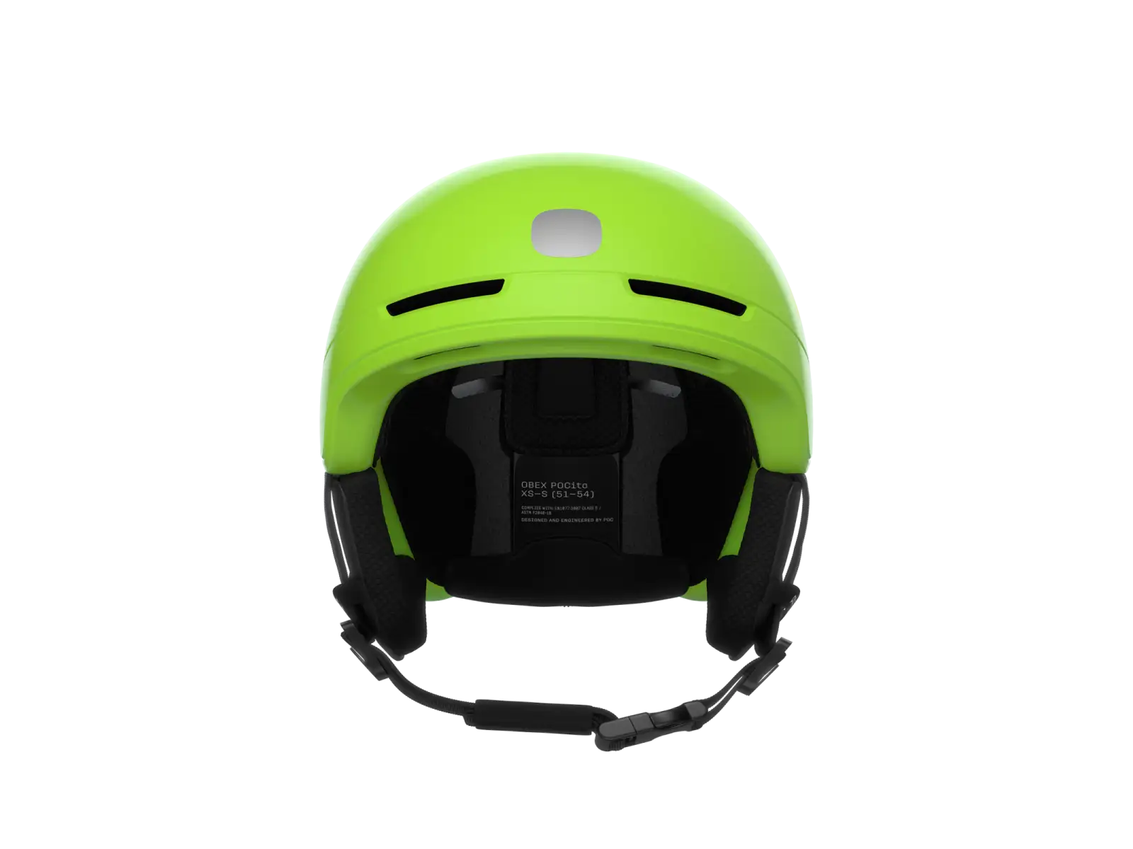 POC POCito Obex MIPS dziecięcy kask narciarski Fluorescent Yellow/Green
