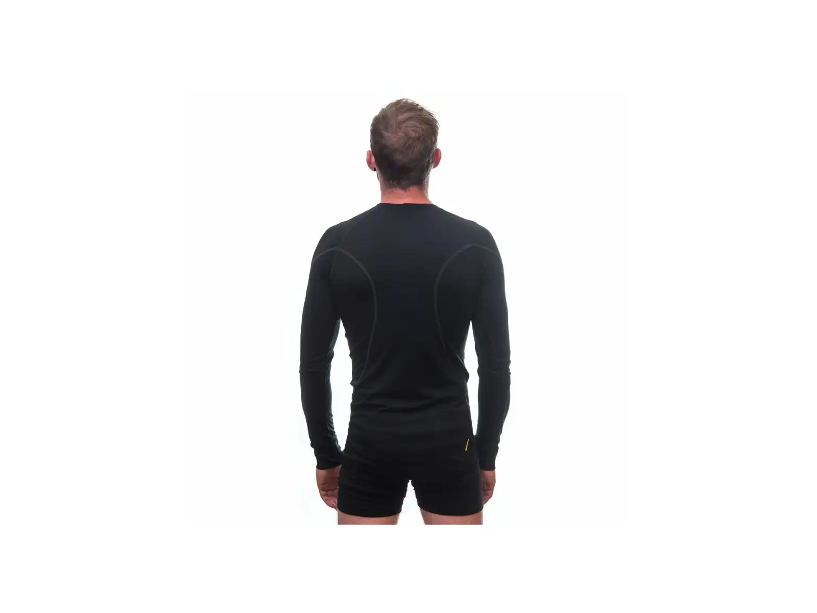 Sensor Merino Active męska koszulka z długim rękawem czarna