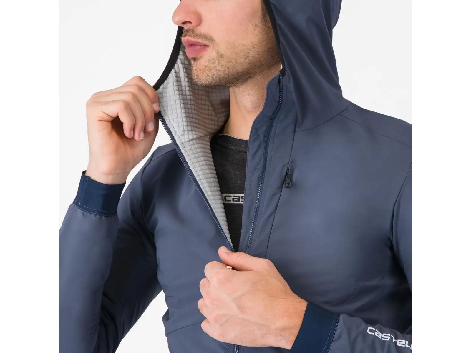 Castelli Fly Unltd Jacket męska kurtka Dark Steel Blue