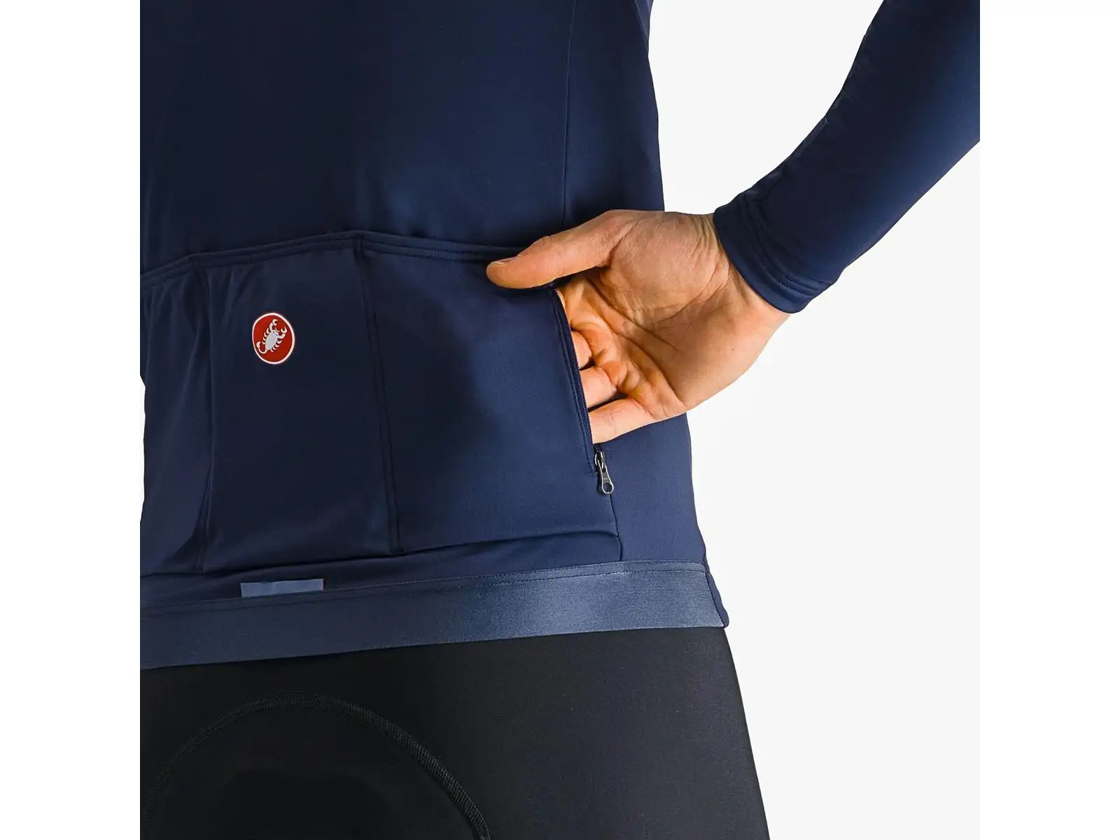 Castelli Espresso Thermal męska koszulka Belgian Blue
