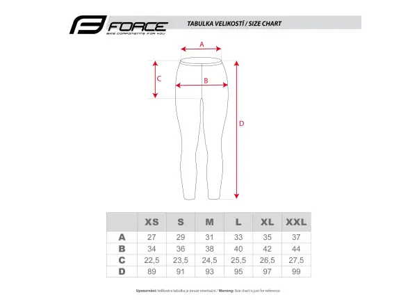 Force Heart damskie legginsy czarne