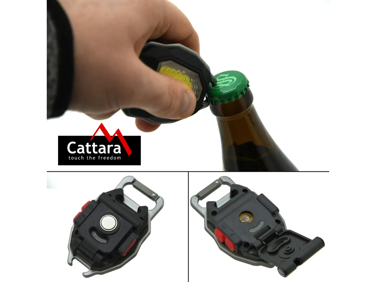 Cattara latarka COB 560 lm Multi emblem z zapalniczką