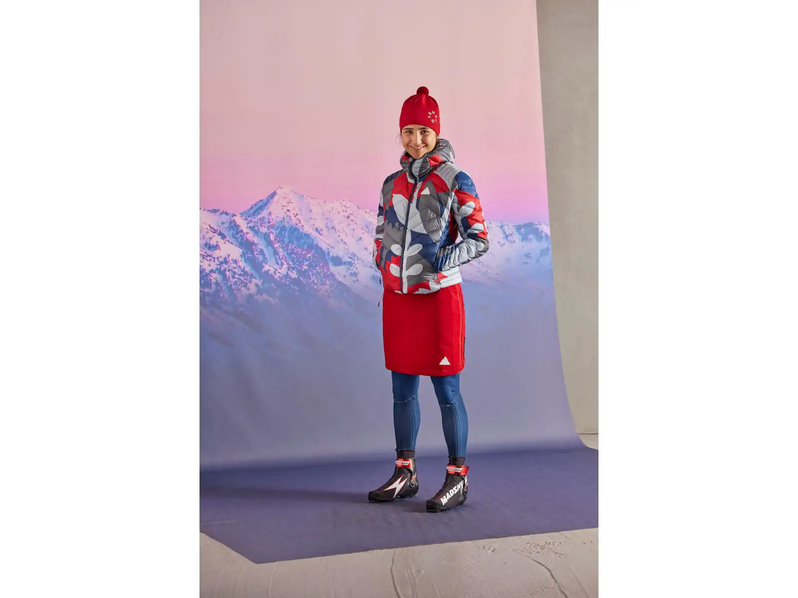 Maloja RehM. damska kurtka midnight pastel leaves