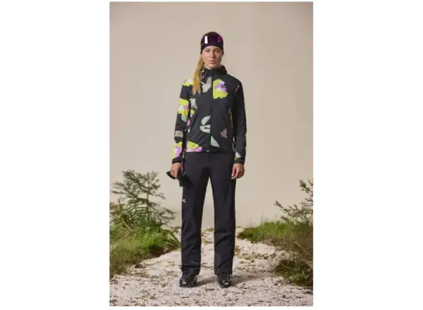 Maloja FjelletM. Printed damska kurtka Deep Black Fieldflower