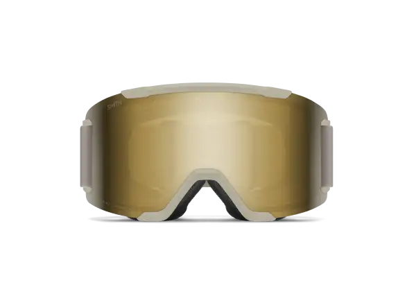 Smith Squad gogle narciarskie Chalk / ChromaPop Sun Black Gold Mirror (2 szyby)