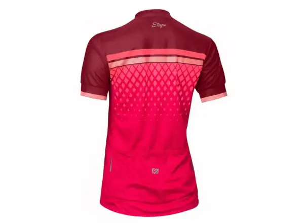 Etape Diamond damska koszulka z krótkim rękawem bordeaux/różowa